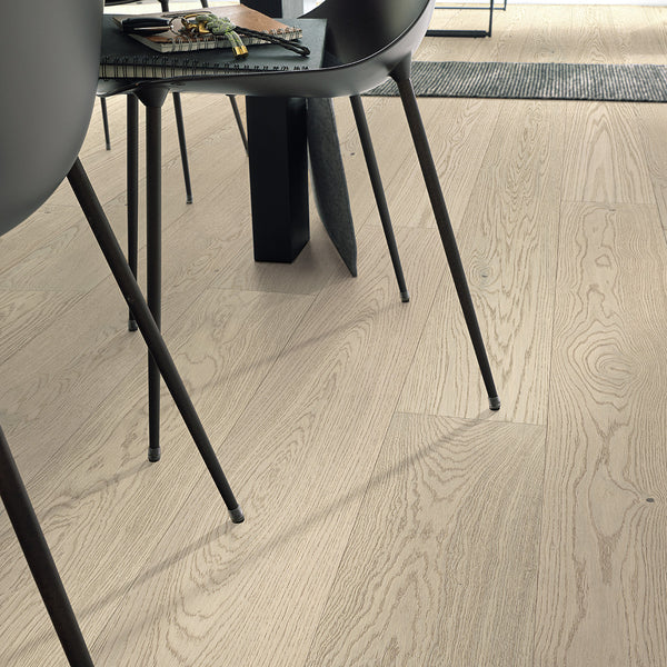 Herdet Tregulv Aspen White Oak ren sortering 11x205x2200mm