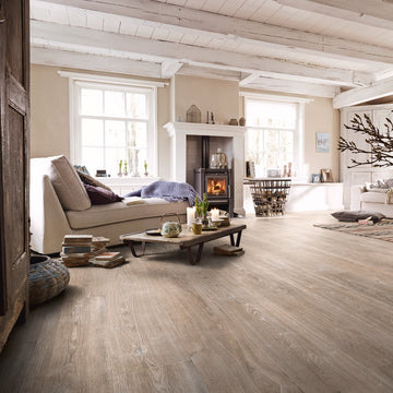 Laminatgulv Longplank White Grey Oak – vannbestandig Hydracore 06277